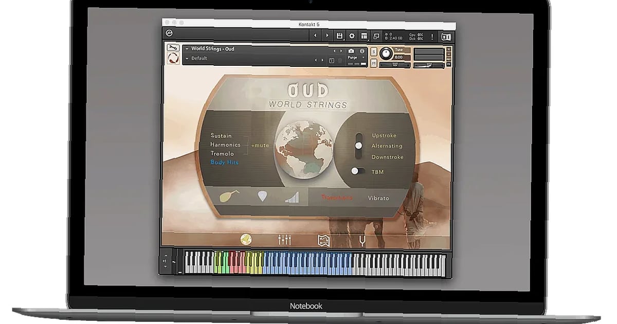 Screenshot of kontakt strings spitfire strings - Evolution Series - World Strings Oud (KONTAKT) - Torrent