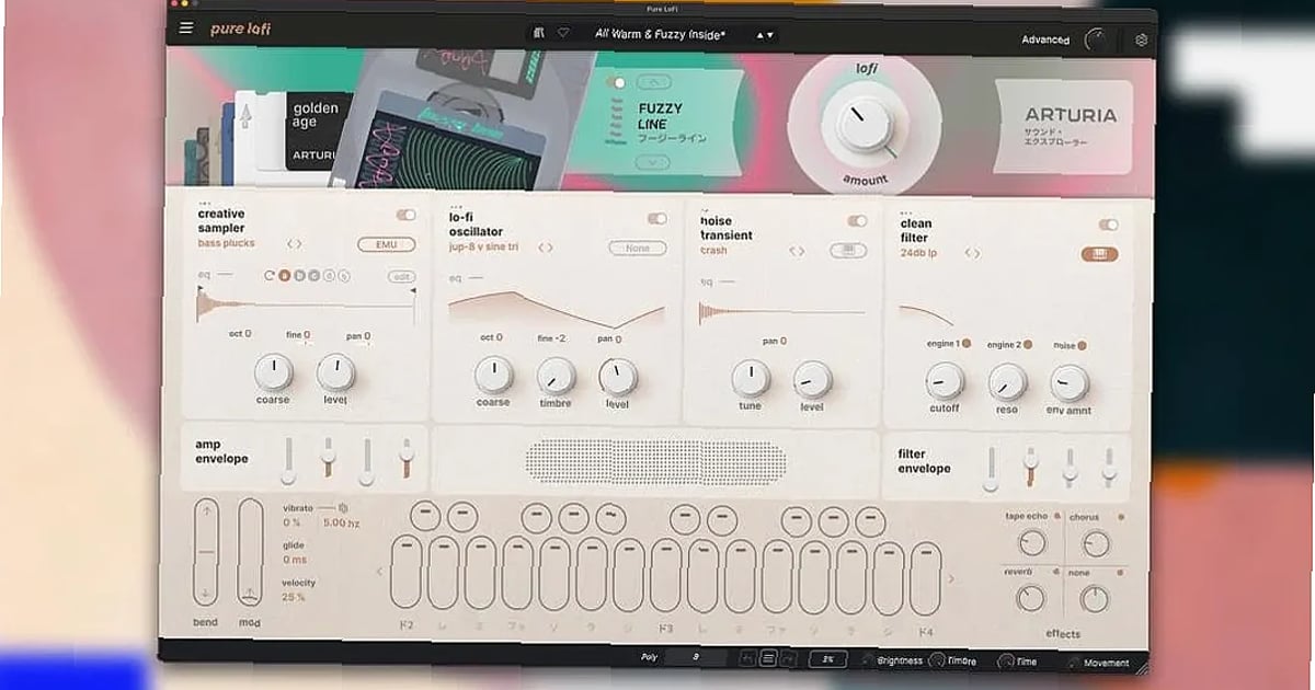 Screenshot of plugin torrent arturia torrent - Arturia - Arturia Pure LoFi v1.0.1- STANDALONE, VSTi3,VST, AAX x64 - Torrent