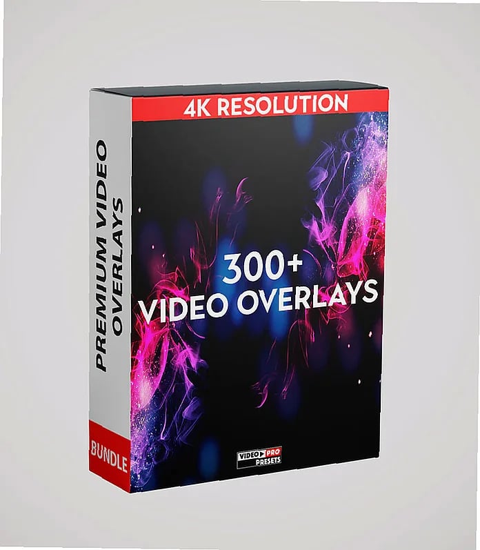 Editor applies cinematic 4K light leak overlay to video project in editing software workspace