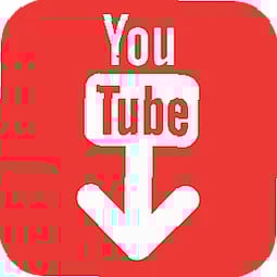 Woman downloads YouTube playlist on laptop before flight, smiling at progress bar and organized media folders